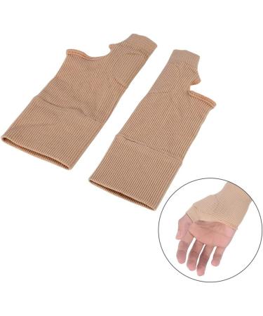 Thumb Wrist Support Brace - Elastic Gel Fingerless Gloves for Arthritis Pain Relief | Waterproof Compression Sleeve for Tendonitis - Buy Online on GoSupps.com