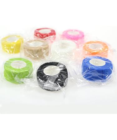 Qigui 10 Roll Finger Plaster - Self-Adhering Elastic Bandage (2.5cm x 4.5m) Waterproof & Flexible Adhesive for Sports & First Aid Ideal Black Bandage - Buy Online on GoSupps.com
