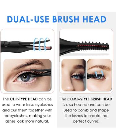Clyictz Electric Heated Eyelash Curler Mini USB Eye Lash Eyelash Curler Makeup Eyelash Curler Portable Eyelash Tool - Buy Online on GoSupps.com