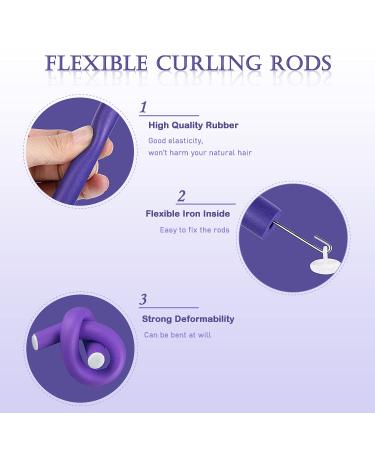 Jumbo Flexirod Heatless Hair Curlers - Soft Foam Rollers for Long Hair - Buy Online on GoSupps.com