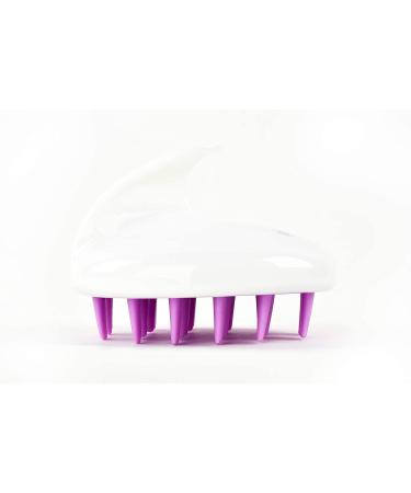 Zyllion Scalp Massager Dandruff Brush - Exfoliating Shampoo Scrubber for Hair Growth (Purple) - Buy Online on GoSupps.com