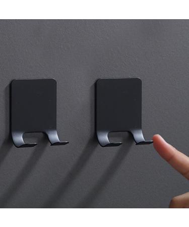 Jeopoom Razor Holder Hooks - 4 Stainless Steel Self-Adhesive Wall Hooks for Bathroom Kitchen & Bedroom - Waterproof & Stylish (Black) - Buy Online on GoSupps.com