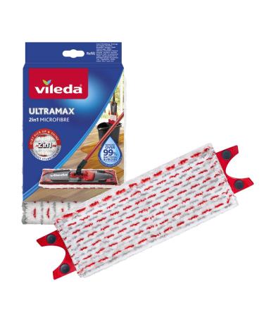 Vileda Ultra max Ultramax Refill Pad, 46 x 14,1 x 1,5 cm, White/Red 1 White / Red