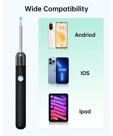 HPAVXLR Ear Wax Removal Kit with 1080P Wireless Camera | WiFi Otoscope for iOS Android | IP67 Waterproof | 6 LED Lights | App Control | Adults Kids Pets X1-B - Buy Online on GoSupps.com