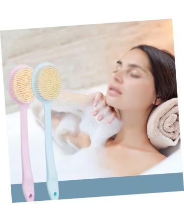 Healeved 2pcs Back Shower Brush Set - Bath Body Scrubber for Exfoliation and Relaxation - Buy Online on GoSupps.com