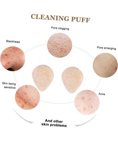 Ipetboom 1pc Sponge Face Wash Face Sponge Exfoliating Puff Body Face Bath Sponge Exfoliating Face Scrubber Exfoliating Sponge Sponges Facial Sponge Clean Walnut Powder - Buy Online on GoSupps.com