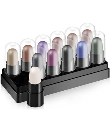 NVOQILIN 12Pcs Eyeshadow Pencil Waterproof Long Lasting Eye Shadow Highlighter Makeup Tool - Buy Online on GoSupps.com