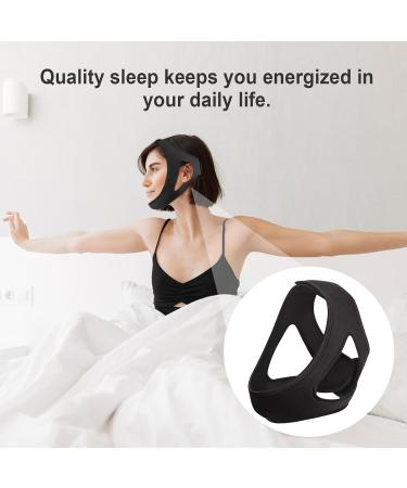 Adjustable Chin Strap for CPAP & Snoring Relief | Breathable Anti-Snoring Device for Men & Women - Comfortable & Skin-Friendly | Black - Buy Online on GoSupps.com