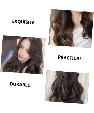 FRCOLOR Headband Wigs Fluffy U-shaped Wig Wavy Hair Extensions Real Hair Body Wave Human Hair Wig Wavy Wigs Headband Wig Black Wig Wigs with Headbands Black Wavy Wig Temperature Wire Clip 45X8CM Black - Buy Online on GoSupps.com