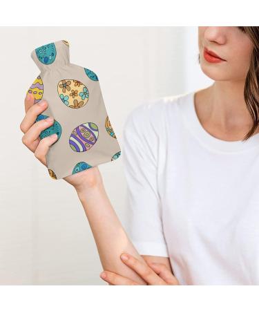 Colorful Plush Hot Water Bottle with Cover - Hand Warmer for Adults & Children - 26.5x15.3cm - Fast International Shipping - Buy Online on GoSupps.com