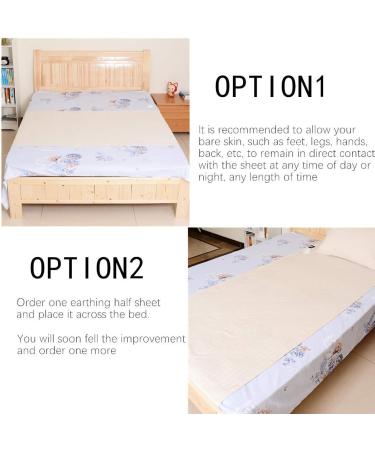 Earthing Sheet 36x100in with 15ft Grounding Cord Conductive Grounding Half Sheet with Pure Silver Thread - Buy Online on GoSupps.com