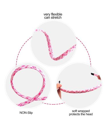 Santoddle Thin Satin Headbands for Girls - Set of 10 Fabric Hairbands for Kids | Boho Floral Headbands for Toddler Girls - Buy Online on GoSupps.com