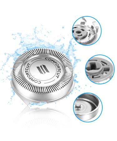 tuokiy SH30 Replacement Heads for Philips Electric Shavers - 6 Pack Compatible with Series 1000, 2000, 3000 & S738 - Buy Online on GoSupps.com