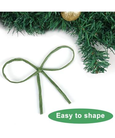 Tenn Well Floral Wire 656ft 2mm Paper Covered Rustic Vine Wire for Floral Arrangements, Crowns, Wreath Making, Wedding Decor, DIY Projects - Green - Buy Online on GoSupps.com