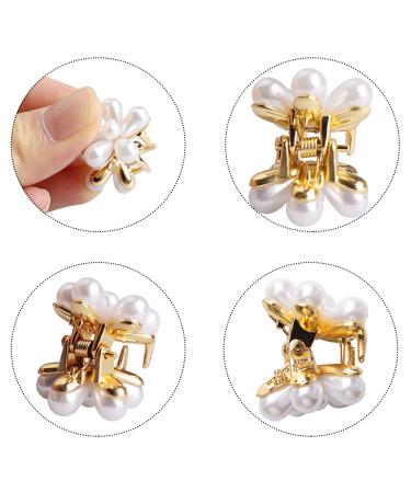 10 Mini Pearl Hair Clips for Women & Girls - Wedding Flower Hair Accessories - Mother's Day Gift - Buy Online on GoSupps.com