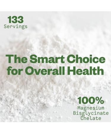 Purisure Magnesium Bisglycinate Powder 250g (8.8oz) | Lab Tested | 133 Servings - Buy Online on GoSupps.com