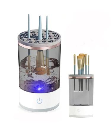 Electric Makeup Brush Cleaner Automatic Spinning Makeup Brush Cleaner Suitable for Makeup Brush Cleanse. White