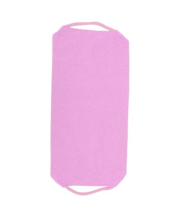 Serviette de bain frotter nettoyage du corps de toilette gommage lastique douche gommage frottement Massage serviette de bain sangle 5 couleurs en option(Rose)