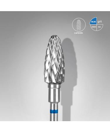 Staleks Drill Bits Corn Nail Manicure Carbide Corn Grit Blue Acrylic Gel Polygel Nails Shellac Remover 6/14mm FT90B060/14 - Buy Online on GoSupps.com