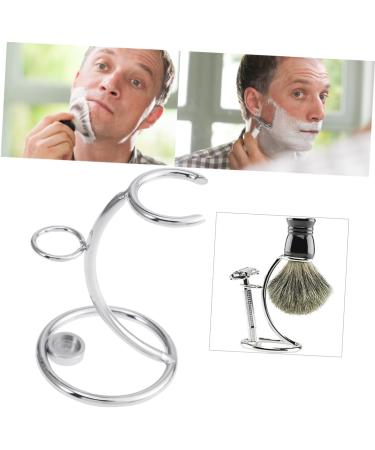 Minkissy 3 STK Razor & Brush Stand Set - Stainless Steel Trimming Brushes for Men | Durable & Stylish Shaving Essentials - Buy Online on GoSupps.com