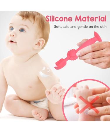 Buy Baby Butt Cream Applicator | Soft Silicone Diaper Cream Spatula with Suction Base (Red) - Best for Diapering Care - Buy Online on GoSupps.com