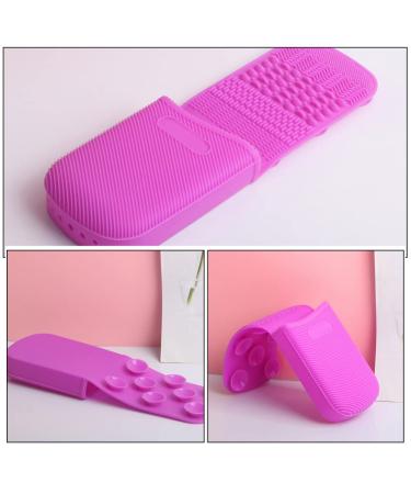 Buy Silicone Makeup Brush Cleaning Pad | Foldable Scrubber for Cosmetics | International Shipping - Buy Online on GoSupps.com