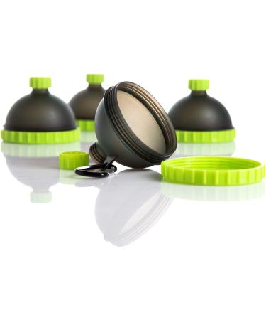 Protein Funnel Keychain 4-Pack for Gym and Travel | Portable Supplement Water Bottle Funnels - Pre-Workout Fitness Container - Buy Online on GoSupps.com