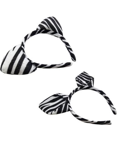 Cartoon Animal Headbands Striped Zebras Ears Hair Hoop Animal Cosplay Hairband for Kids Hair Accessories - Buy Online on GoSupps.com