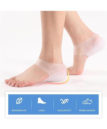 Enhanced Heel Cup Insole - Invisible Silicone Shoe Lifting Pad for Men & Women (5.5 CM) - International Shipping Available - Buy Online on GoSupps.com