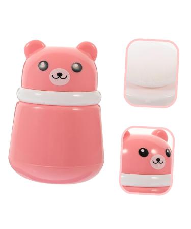 Buy Powder Puff Box - Bubble Synthetic Sponge for Toddlers | Empty Toner - 10x7cm Pink - Shop Now - Buy Online on GoSupps.com