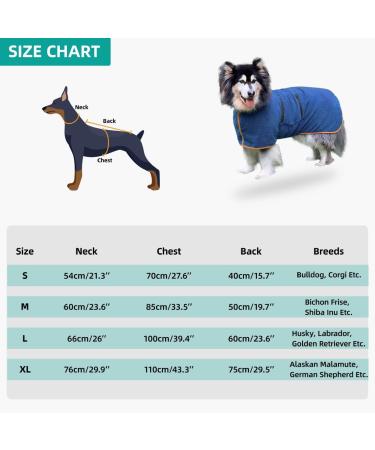 Leapbeast XL Blue Dog Bath Towel - Quick-Drying Highly Absorbent with Velcro Fastener & Adjustable Straps - Buy Online on GoSupps.com
