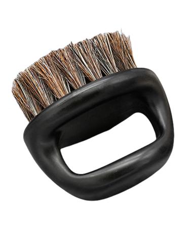 Professional Men's Beard Care Brush Bristles With Ergonomic Handle Comforable Mustache Grooming Tool Black Handle Black H