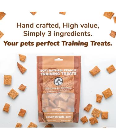 Only One Treats Soft Natural Peanut Training Treats (3 x 170g). for Your Family Pets. 100% Gluten Free Organic with no preservatives. Dog Training Treats. 180 g (Pack of 1) Peanut (Pack of 3) - Buy Online on GoSupps.com