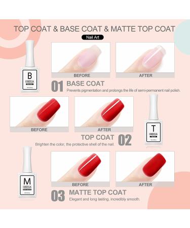 15ML Gel Nail Polish Kit with UV Light - Starter Kit with 24W LED Lamp, Glitter & Nude Colors, Matte Top Coat, Nail Art Rhinestones - DIY French Manicure Set - Buy Online on GoSupps.com