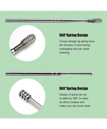 Ear Wax Cleaner - Earwax Removal Tool for Clean Ears | Earpick Cleaning Kit Gadgets - Green - Buy Online on GoSupps.com