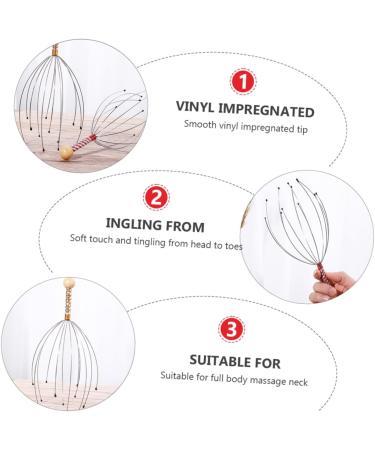 SESESFOUFU Shampoo Massage Device - Scalp Care & Head Massage Tool - Multifunction Rubber & Wooden Washer - Buy Online on GoSupps.com