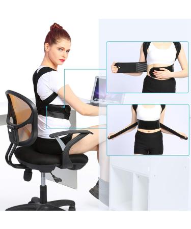 ZJchao Adjustable Back Support Brace - Posture Corrector Strap for Men & Women - Fix Slouching & Alleviate Back Pain - Buy Online on GoSupps.com