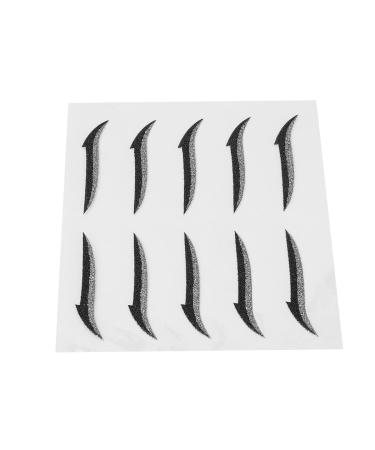 Stickers Colorful Reusable Waterproof Self Adhesive Stickers Suitable for Weddings and Dances (Silver)