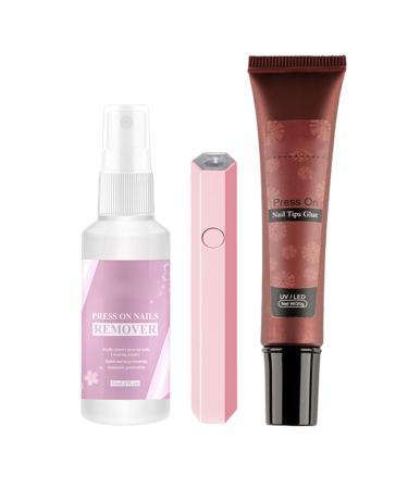 G n rique Efficient Nail Glue Solid Nail Glue Nail Tips Glue Press Nails Nail Remover Spray Fake Nails Glue Gentle Nail Glue Solid Gel Glue Fake Nails Gel Press Nail Glue for Fake Nails