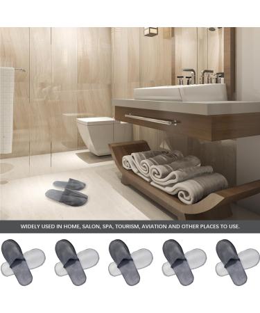 FERCAISH 20 Pairs Disposable Slippers Closed Toe Spa Slippers Non-slip Hotel Guest Slippers For Men Women Travel Home Wedding Party Use (Grey) - Buy Online on GoSupps.com