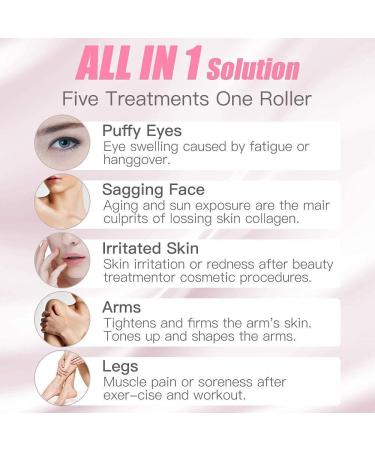 Rosy Finch Jade Stone Gua Sha Massager Tool | Face & Body Scraping Massage Roller - Pink - Buy Online on GoSupps.com