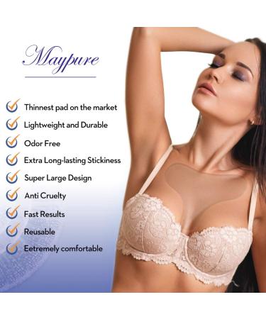 2 Pack Silicone Chest Wrinkle Pads - Reusable Anti-Wrinkle Decollete Patches - Buy Online on GoSupps.com