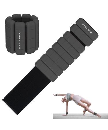 EU-patient portable weight cuffs-2 Set (0.5 kg & 1 kg) for women and men fashionable ankle weight set for yoga dance aerobics running 1 kg black each - Buy Online on GoSupps.com