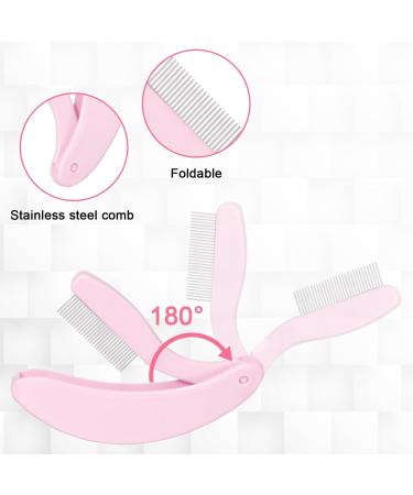 Cipszoely Eyelash Comb Eyelash Seperator Eyebrow Comb Multifunctional Folding Lash Comb Lash Separator Brow Comb Portable Eyelash Comb Separator for Girls Women Travel Making Up Supplies - Buy Online on GoSupps.com