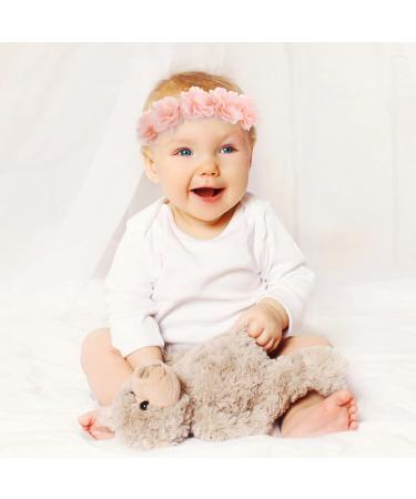 Lusofie 2Pcs Chiffon Flower Baby Headbands Set for Newborns & Toddlers - Adorable Hair Accessories - Buy Online on GoSupps.com