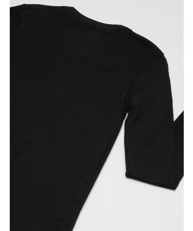 Doufold Boys Medium Black Lightweight Double Layer Thermal Shirt - Warm and Comfortable - Buy Online on GoSupps.com