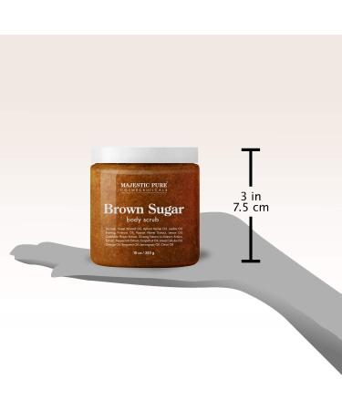 Brown Sugar Body Scrub Set - Natural Exfoliation for Cellulite, Stretch Marks, Acne & Varicose Veins - Buy Online on GoSupps.com