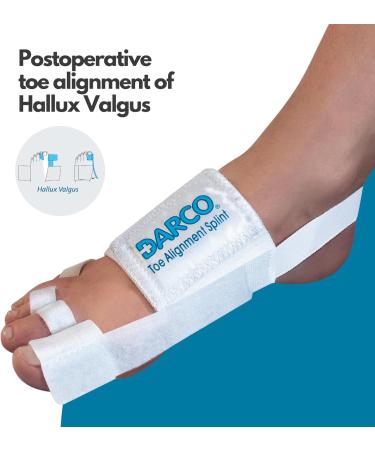 Darco Low Profile Toe Brace - One Size White | Comfort & Support for Fast Recovery | International Shipping Available - Buy Online on GoSupps.com