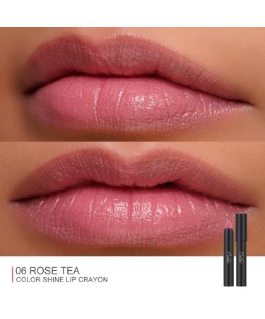 Oulac Rose Tea Lipstick - Moisturizing Lip Balm for Dry Lips | Hydrating Lip Crayon & Blush Makeup | 2.48g - Buy Online on GoSupps.com