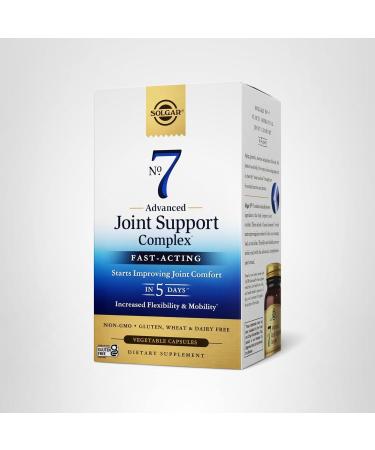 Solgar No. 7 Vegetable Capsules Joint Support Comfort Increased Mobility Flexibility with Collagen Turmeric Boswellia EsterC NonGMO Gluten Free Dairy Free Servings, 105 Count 105 Count (Pack of 1)